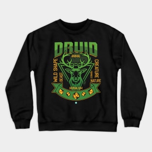 Druid Tabletop Class Pen and Paper DnD Gift Crewneck Sweatshirt